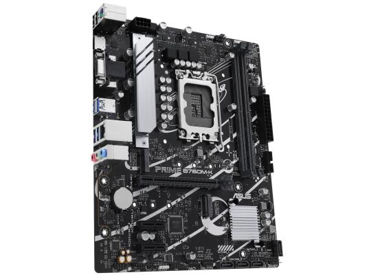 ASUS PRIME B760M-K mATX Gaming Motherboard – Intel 14th/13th/12th Gen, LGA 1700, DDR5, PCIe 4.0, Dual M.2